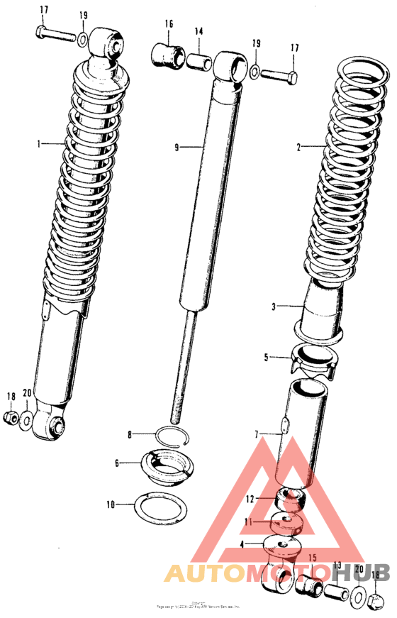 Rear shock absorber k0-k1