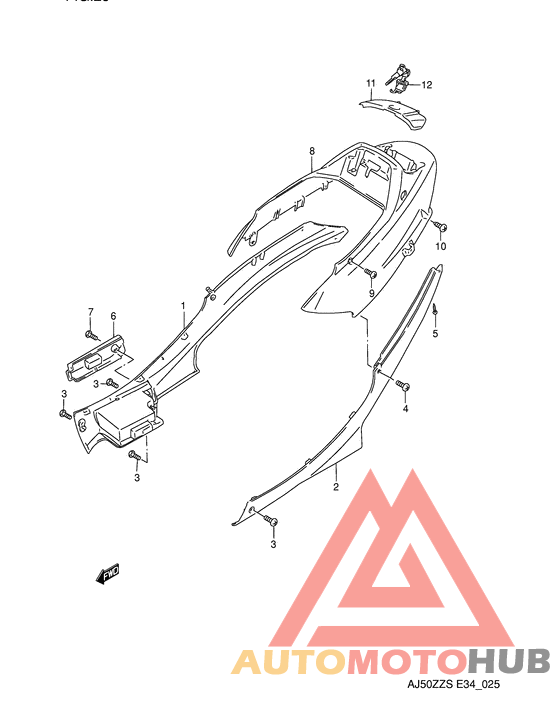 Обтекатель задний