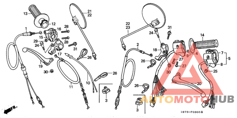 Handle lever/cable/ switch