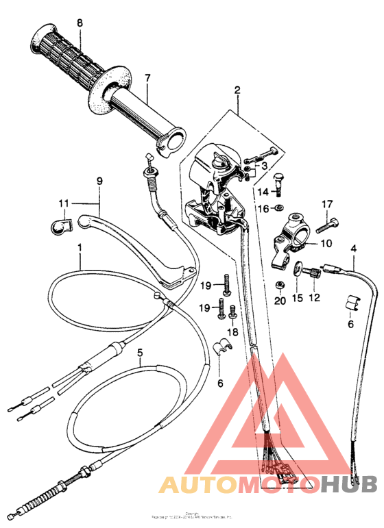 Right handle switch + cable i