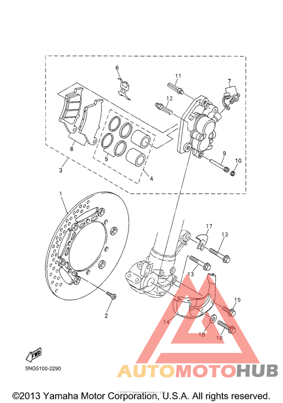 Передний суппорт