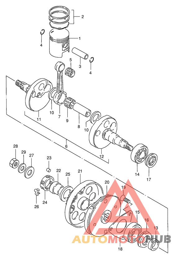Вал коленчатый