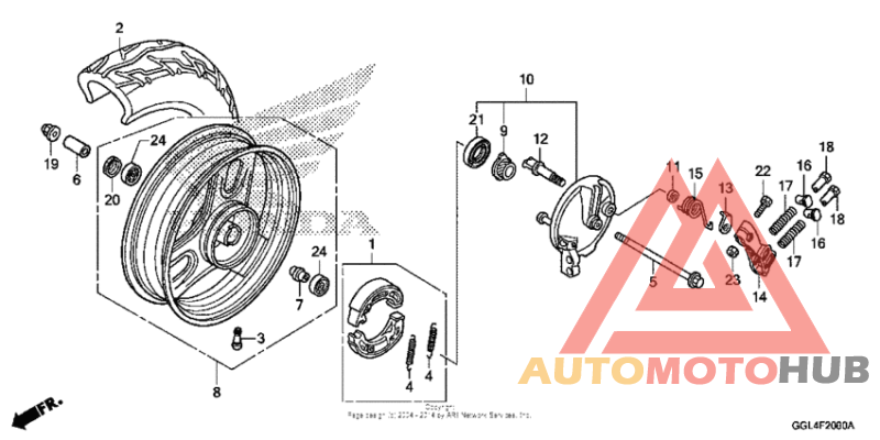 Переднее колесо