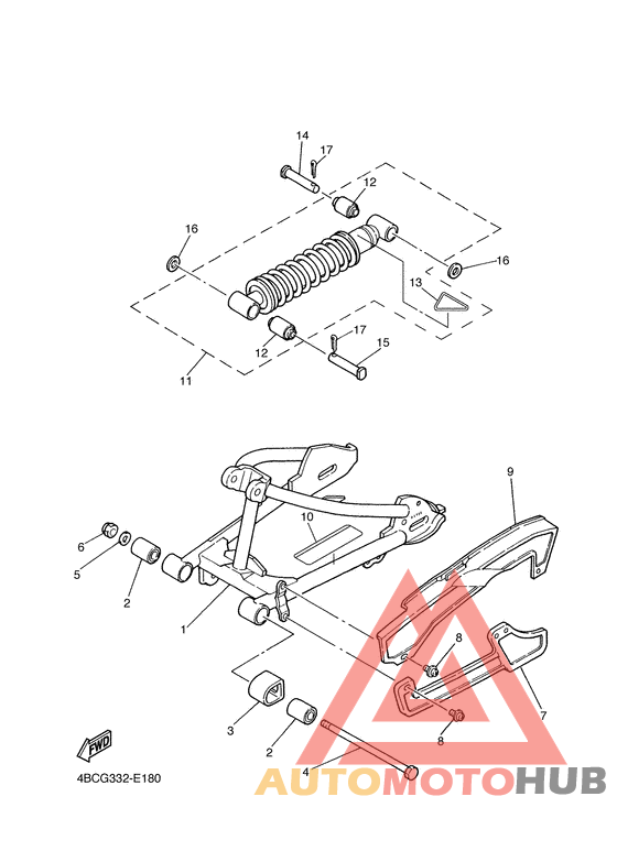 Hinterradschwinge&aufhaengung