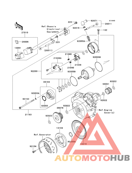 Starter motor(caf/cbf)
