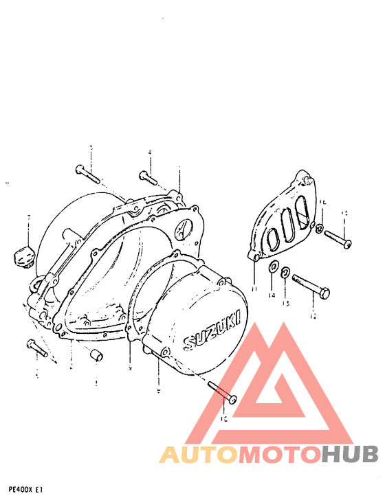 Crankcase cover ass`y  (v