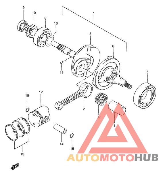 Вал коленчатый