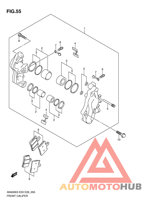 Передний суппорт