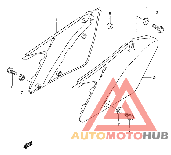 Обтекатель задний