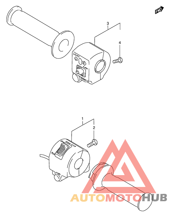 Рулевой переключатель