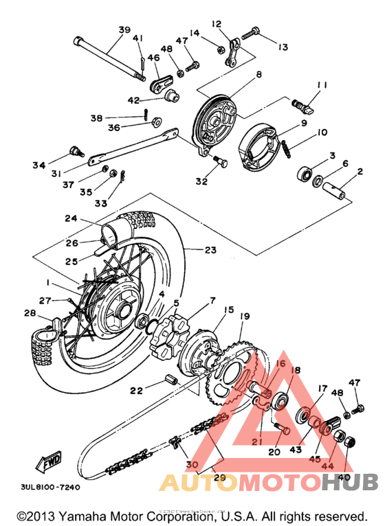 Переднее колесо
