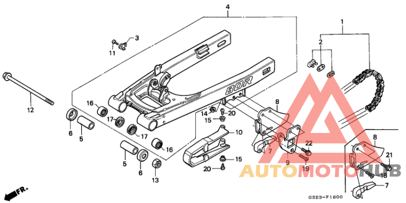 Swingarm/drive chain