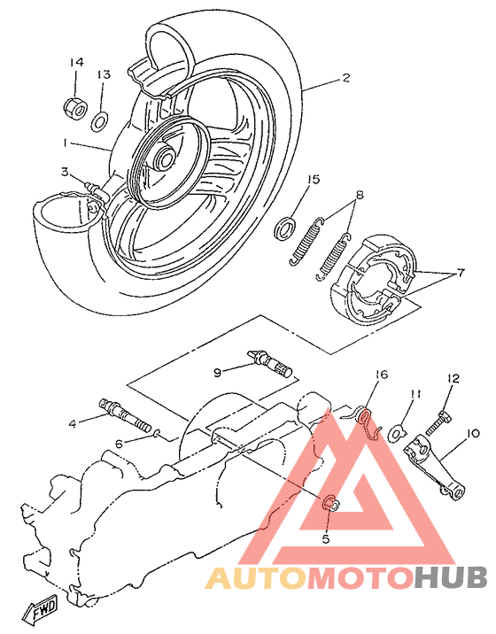 Переднее колесо