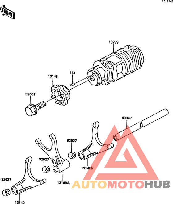 Change drum/shift fork