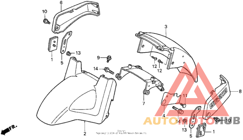 St110a front fender 96-98