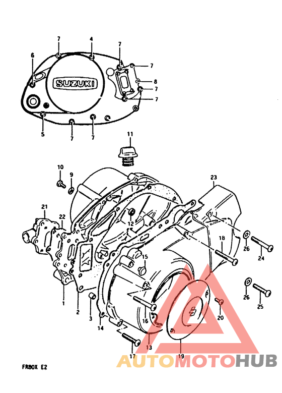 Crankcase cover ass`y  (v