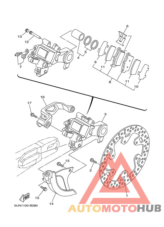 Задний суппорт