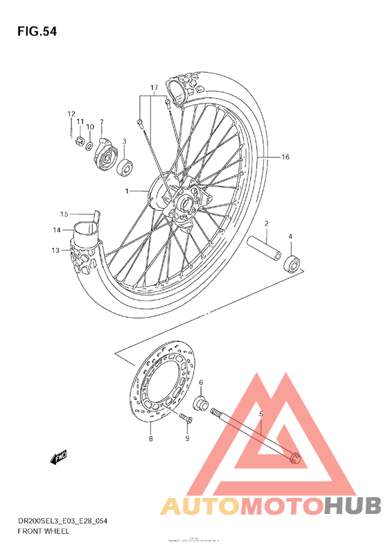 Переднее колесо