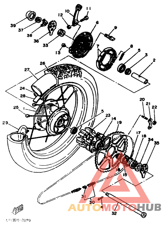 Переднее колесо