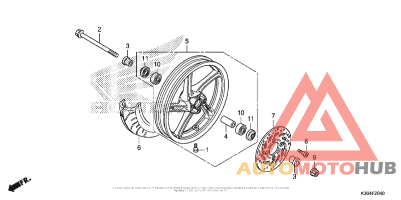 Переднее колесо
