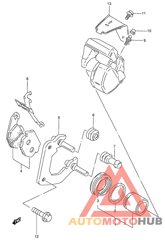 Передний суппорт