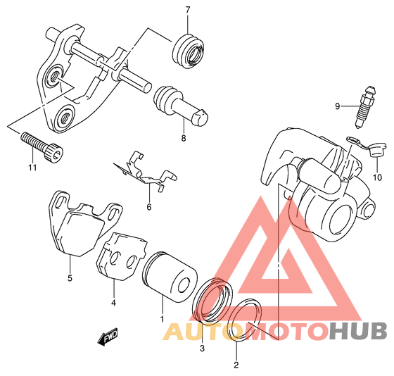 Передний суппорт
