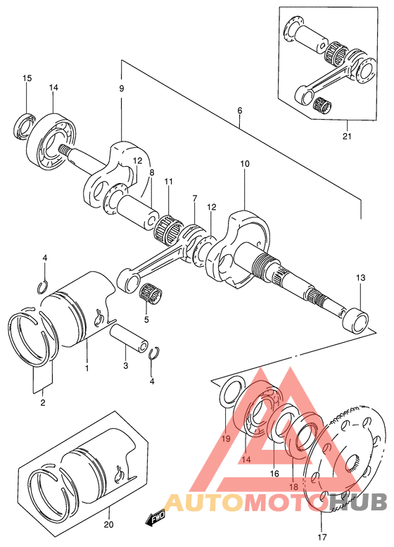 Вал коленчатый