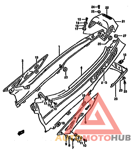 Обтекатель задний