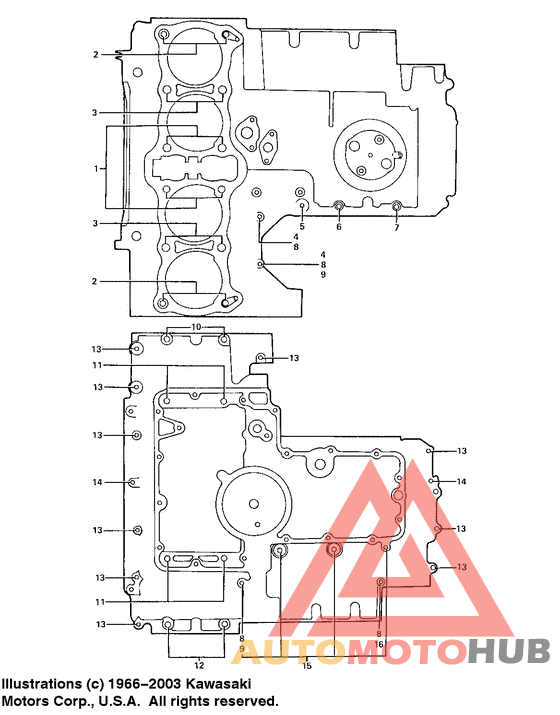 Crankcase bolt & stud pattern