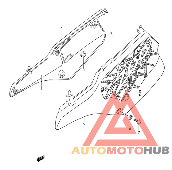 Обтекатель задний