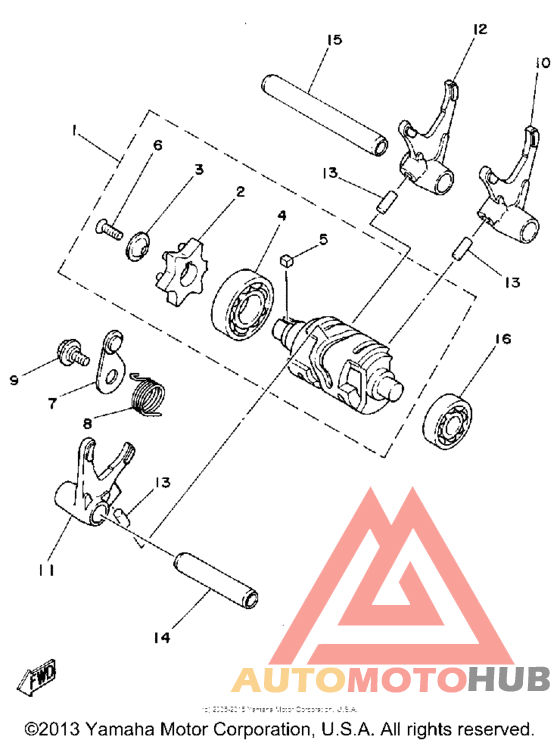 Shift cam - fork