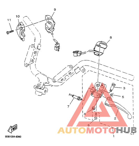 Handle switch. lever