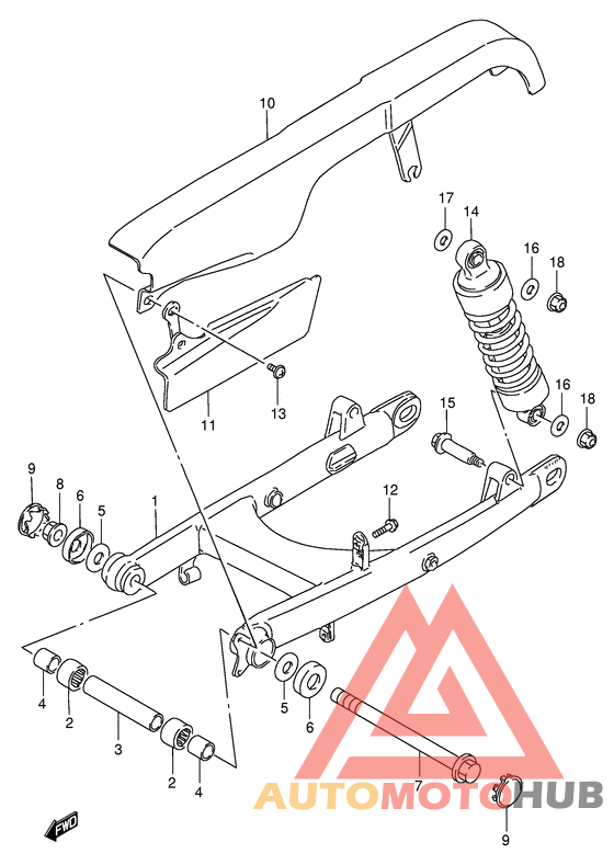 Маятник задний