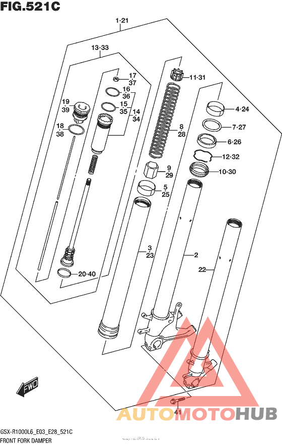 Front Fork Damper (Gsx-R1000L6 E33)