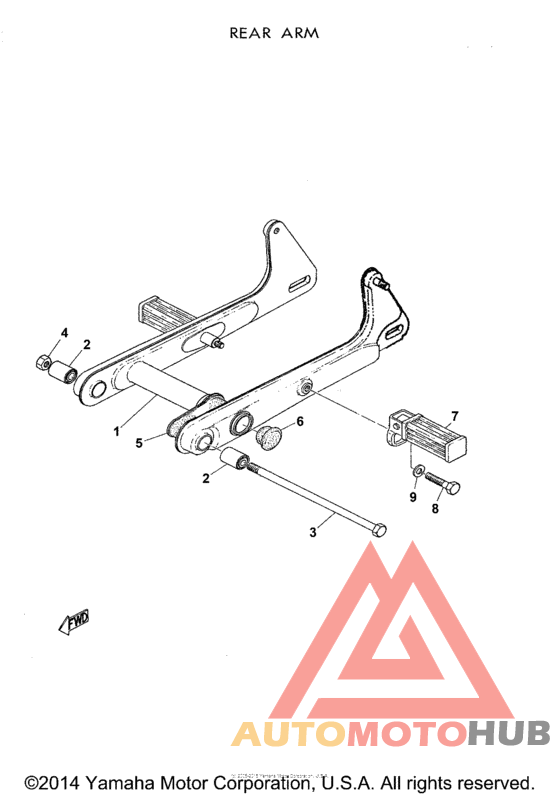 Rear arm - chain case