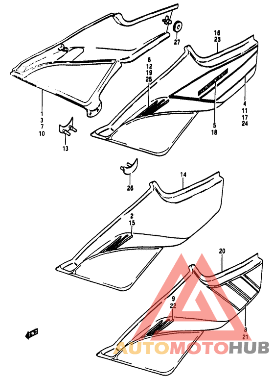 Обтекатель задний