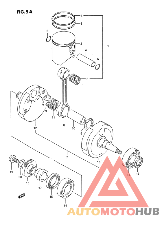 Вал коленчатый