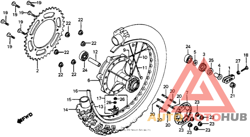 Rear wheel 81