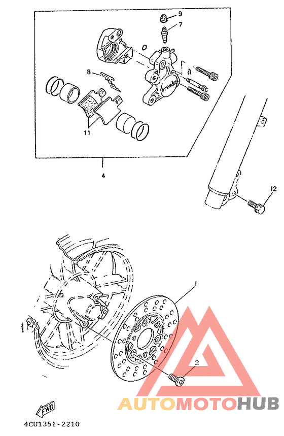 Vorderradbremssattel