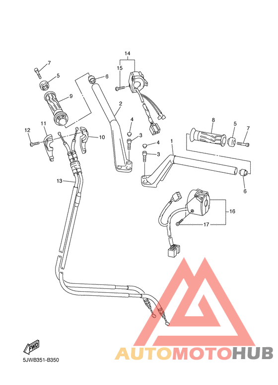 Steering handle & cable