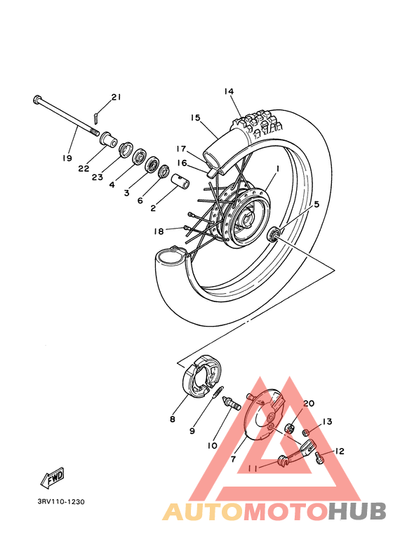 Переднее колесо
