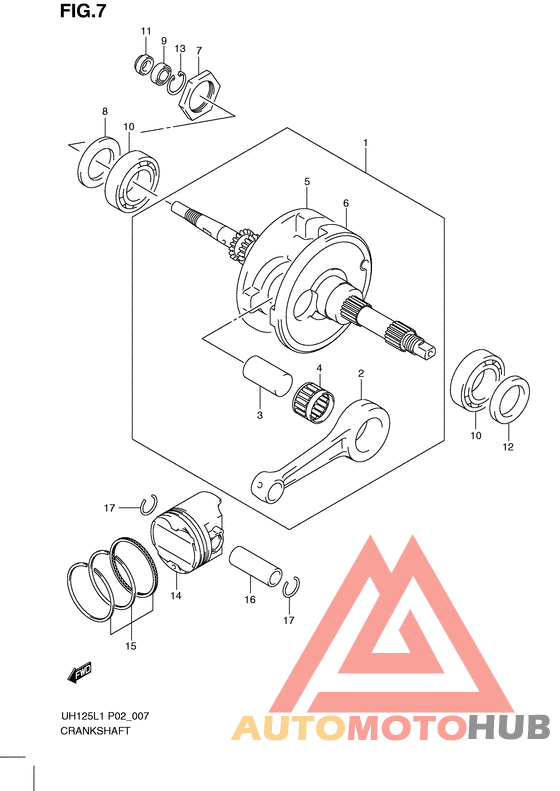 Вал коленчатый