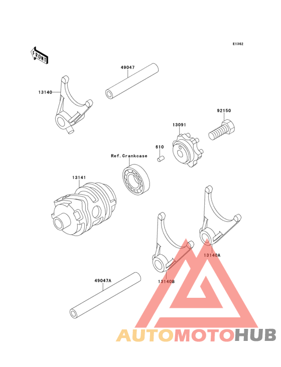Change drum/shift fork