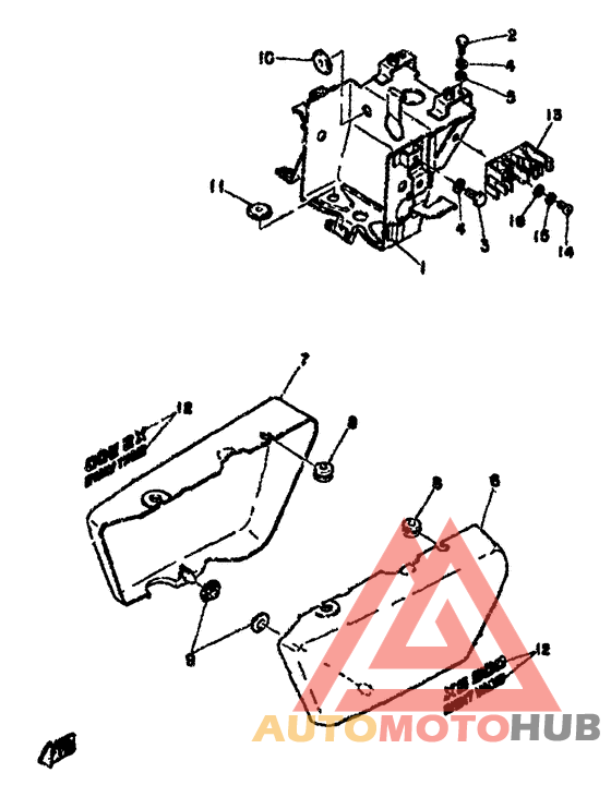 Side cover. battery box