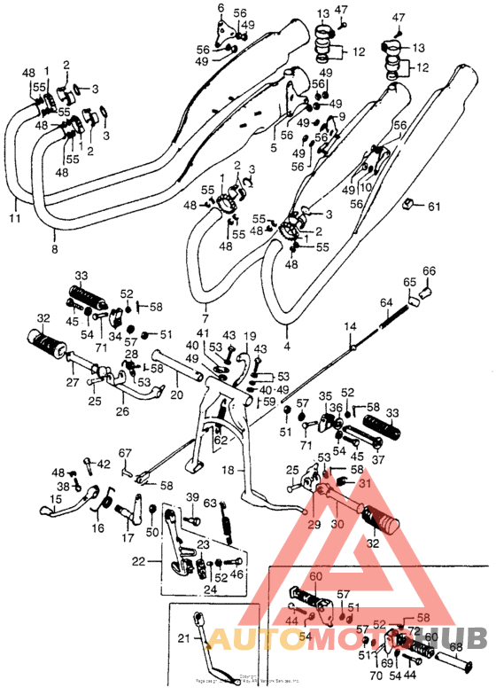 Exhaust muffler + step step