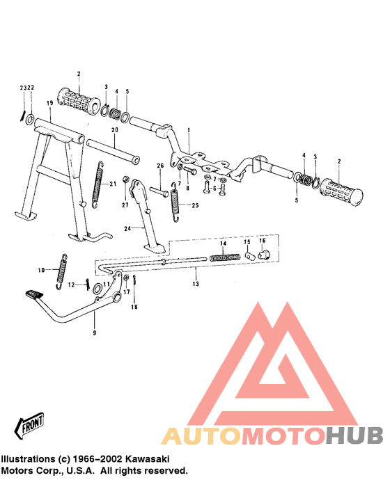 Footrests/stands/brake pedal