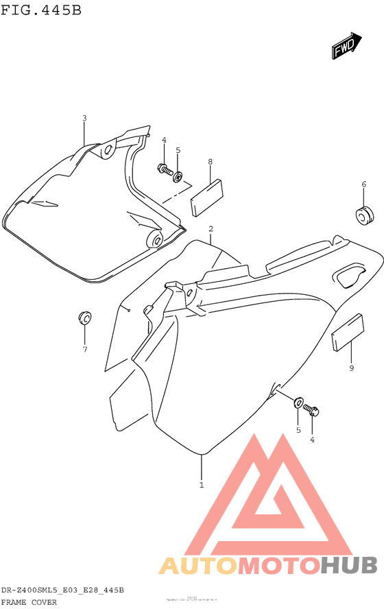 Frame Cover (Dr-Z400Sml5 E28)