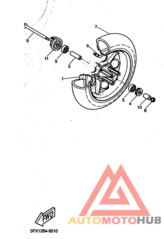 Переднее колесо