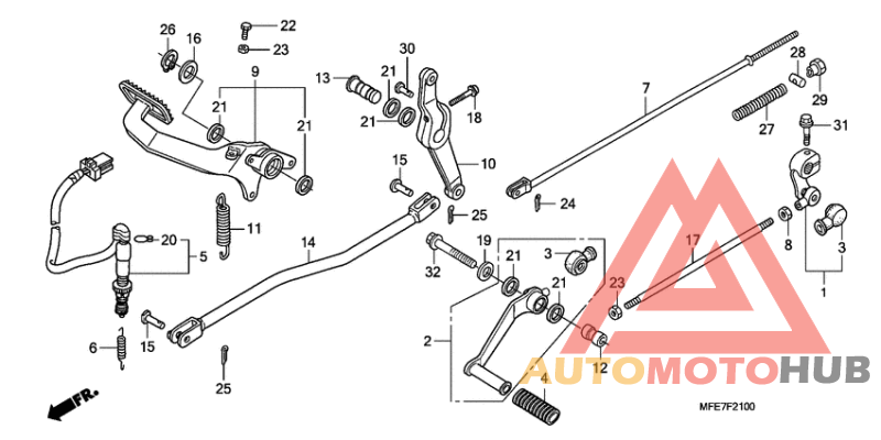 Brake pedal assy