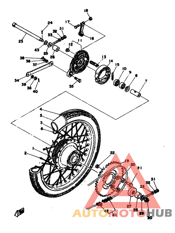 Переднее колесо